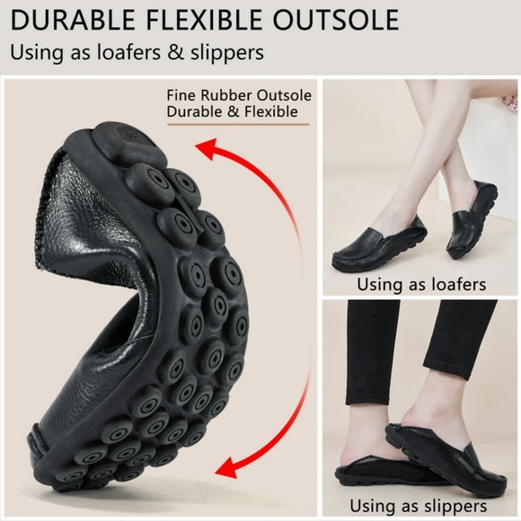 Almusen Flats PU Leather Comfort Flat Shoes Size 37EU 6.5US NWOT - Picture 10 of 11